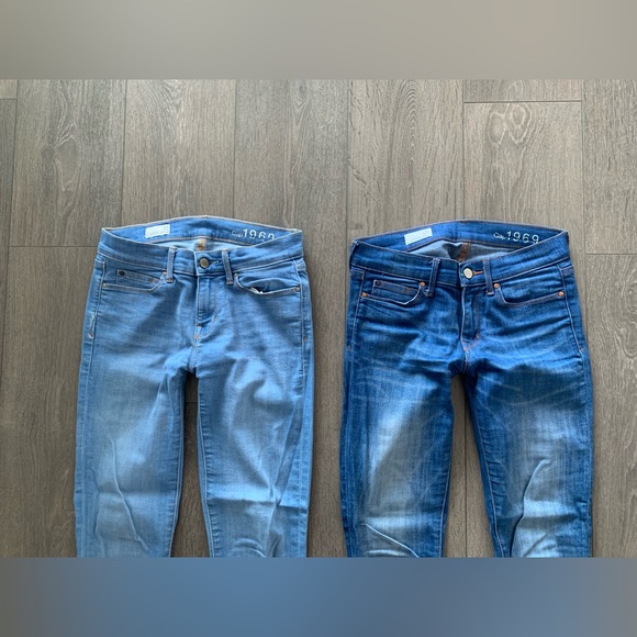 Gap jeans Legging jean denim pants skinny 25 set of 2 - Picture 2 of 6